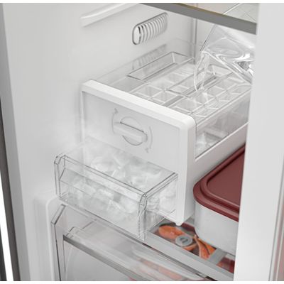 Geladeira Electrolux Frost Free Inverter 435L Efficient com AutoSense Side by Side cor Inox Look (IS4S) 127V