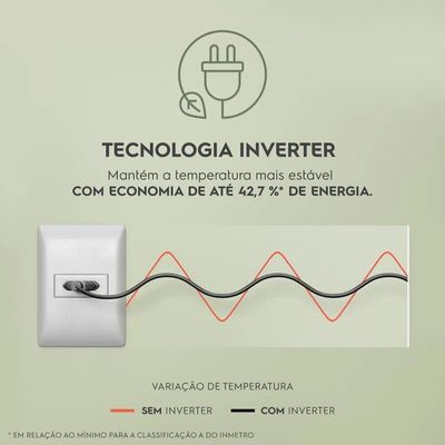 Geladeira Electrolux Frost Free Inverter 435L Efficient com AutoSense Side by Side cor Inox Look (IS4S) 127V