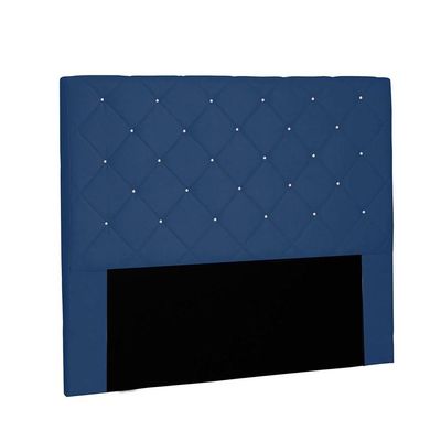 Cabeceira Tania Cama Box King 195 Cm Azul Marinho