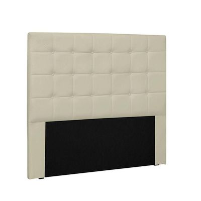 Cabeceira Verona Cama Box Solteiro 90Cm Corino Bege