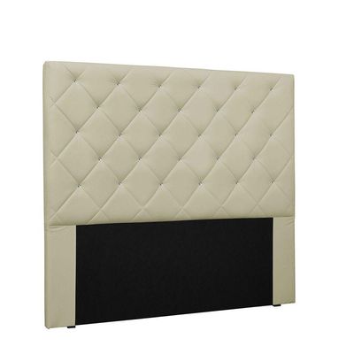 Cabeceira Tania Cama Box Solteiro 90Cm Corino Bege
