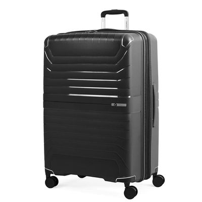 Mala Grande 32 Kg Polipropileno 4 Rodas Swiss One Onix Preta G / Preto