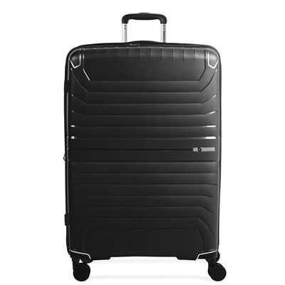 Mala Grande 32 Kg Polipropileno 4 Rodas Swiss One Onix Preta G / Preto