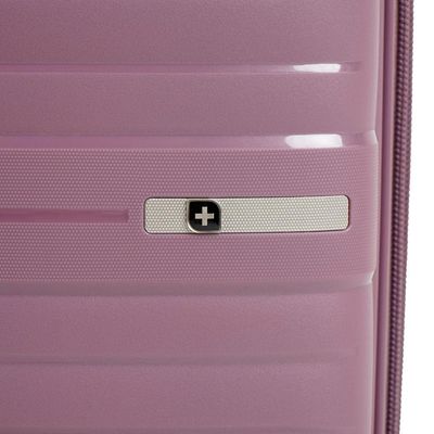 Mala Média 23 Kg Polipropileno 4 Rodas Swiss One Onix Lilás M / Lilas