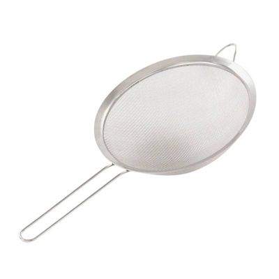 Peneira de Cozinha Aço Inox 32,5cm x 18cm com Apoio Lateral