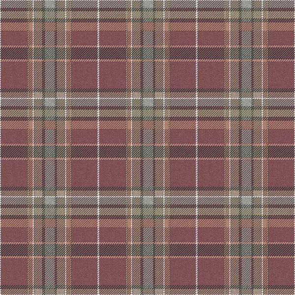 Papel de Parede Botany House Xadrez Roxo 15578