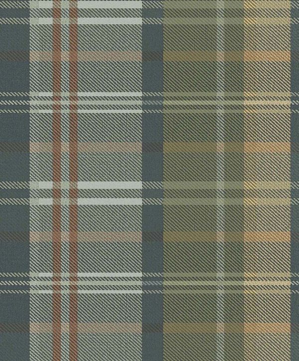 Papel de Parede Botany House Xadrez Verde 15565