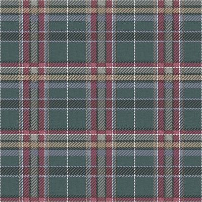 Papel de Parede Botany House Xadrez Azul e Roxo 15577