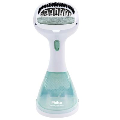 Passadeira de Roupas a Vapor Portátil Philco PVP10VD capacidade de 220ml e 1200W Bivolt - Branco e Verde