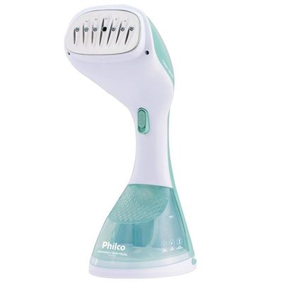 Passadeira de Roupas a Vapor Portátil Philco PVP10VD capacidade de 220ml e 1200W Bivolt - Branco e Verde