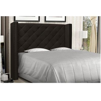 Cabeceira Vicenza Cama Box Solteiro 90Cm Corino Marrom