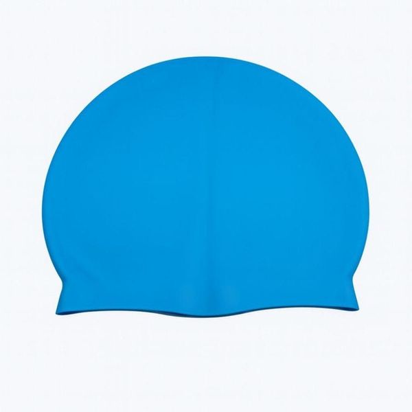 Touca De Natação Silicone Unissex Adulto Alta Elasticidade Treino Praia Piscina Cor Sortida Cor:azul