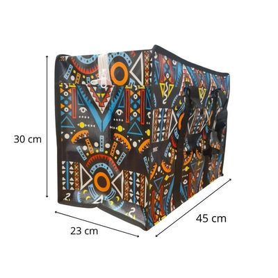 Bolsa Mala Sacola Feira Viagem Armazenamento Multiuso Dobrável Em Lona Impermeável Com Ziper