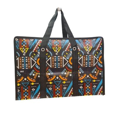 Bolsa Mala Sacola Feira Viagem Armazenamento Multiuso Dobrável Em Lona Impermeável Com Ziper