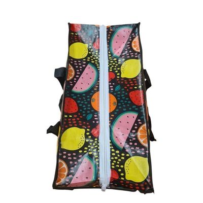 Bolsa Mala Sacola Feira Viagem Armazenamento Multiuso Dobrável Em Lona Impermeável Com Ziper