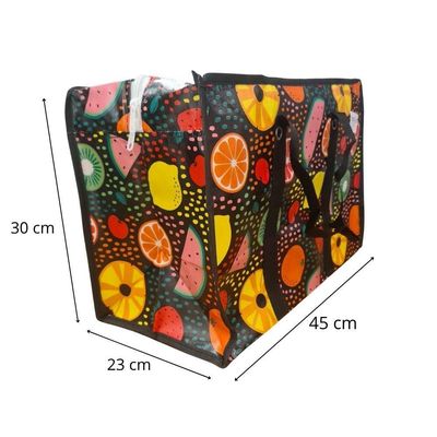 Bolsa Mala Sacola Feira Viagem Armazenamento Multiuso Dobrável Em Lona Impermeável Com Ziper