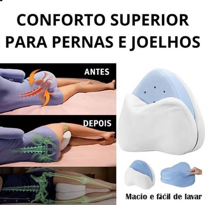 Travesseiro Ortopédico Para Joelho Alinhamento Natural Da Coluna