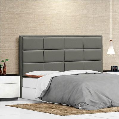 Cabeceira Casal P04 140 Cm Suede Cinza Escuro Tca 958