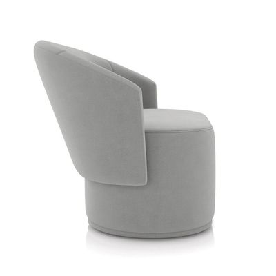 Sofá 2 Lugares Namoradeira Orgânica Para Sala Malu Suede Cinza M11 - D'rossi