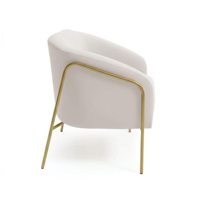 Sofá 2 Lugares Namoradeira Stella Base Industrial Alta Dourada Veludo D03 - D'rossi Cor Cinza