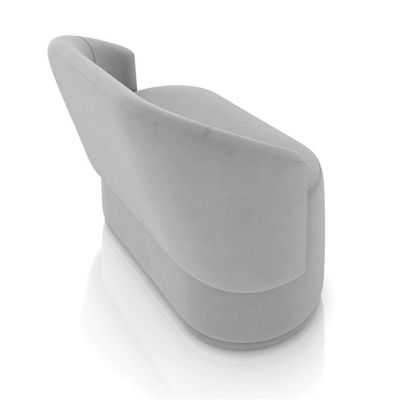 Sofá 2 Lugares Namoradeira Orgânica Para Sala Malu Suede M11 - D'rossi Cor Cinza
