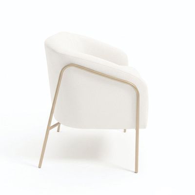Sofá 2 Lugares Namoradeira Stella Industrial Alta Champanhe Sintético Branco D03 - D'rossi