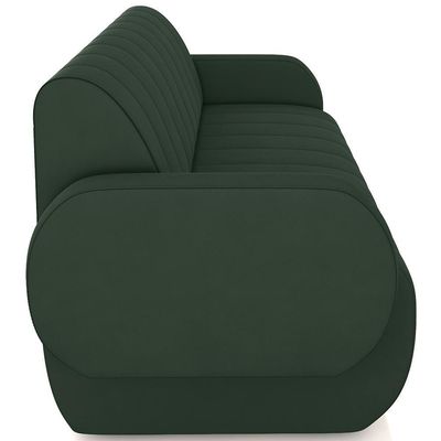 Sofá 2 Lugares Sala Living Orgânico 168cm Fávara K01 Veludo Verde - Lyam Decor