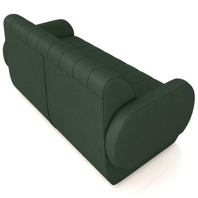 Sofá 2 Lugares Sala Living Orgânico 168cm Fávara K01 Veludo Verde - Lyam Decor