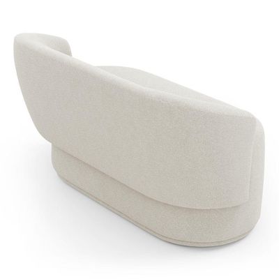 Namoradeira Decorativa Orgânica Mavi 02 Lugares Bouclê Creme - Desk Design