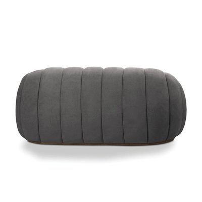 Sofá 2 Lugares Orgânico Para Sala Cloud Bouclê E03 - D'rossi Cinza Escuro