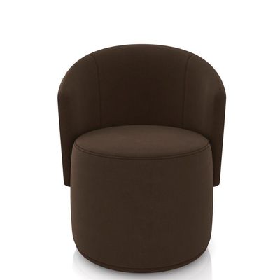 Sofá Namoradeira Com Poltrona E Puff Orgânico Sala Malu Suede M11 - D'rossi Marrom