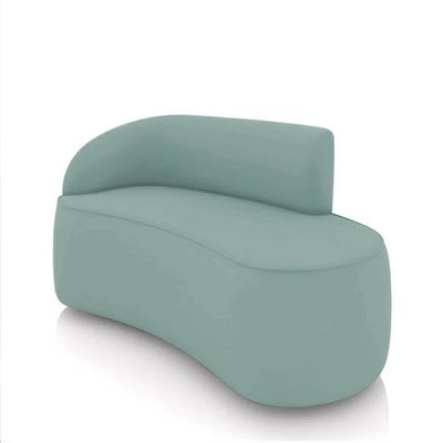 Sofá 2 Lugares Orgânico 140 Cm Morgan Cotelê Ext/veludo D03 - D'rossi Cor Menta