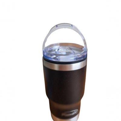 Copo Térmico 4 Em 1 Com Tampa Porta Latas E Long Neck Plasvale Preto
