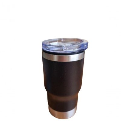 Copo Térmico 4 Em 1 Com Tampa Porta Latas E Long Neck Plasvale Preto