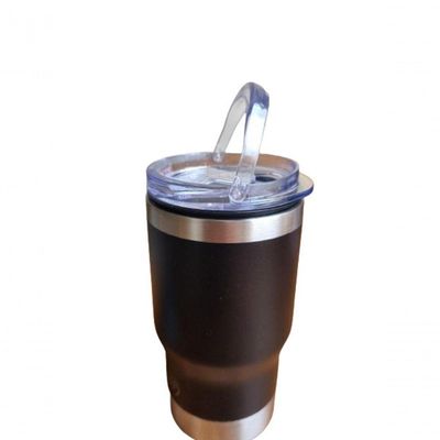 Copo Térmico 4 Em 1 Com Tampa Porta Latas E Long Neck Plasvale Preto
