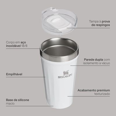 Copo Texturizado Com Tampa Stanley 473ml Frost