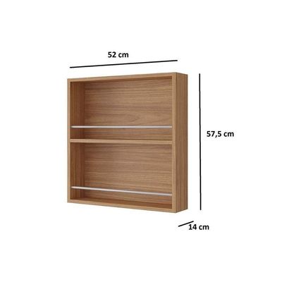 Armário De Cozinha Modulado Eloise Porta Tempero 52 Cm Cinamomo - Mgm