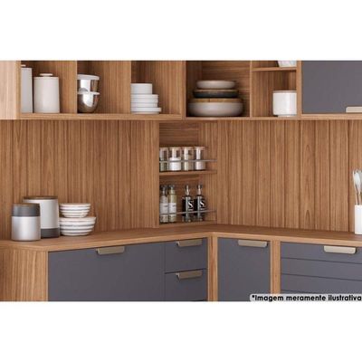 Armário De Cozinha Modulado Eloise Porta Tempero 52 Cm Cinamomo - Mgm