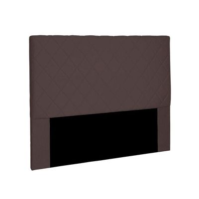 Cabeceira Dubai Para Cama Box Solteiro 90cm Suede - D'Rossi Café