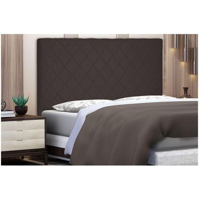 Cabeceira Dubai Para Cama Box Solteiro 90cm Suede - D'Rossi Café