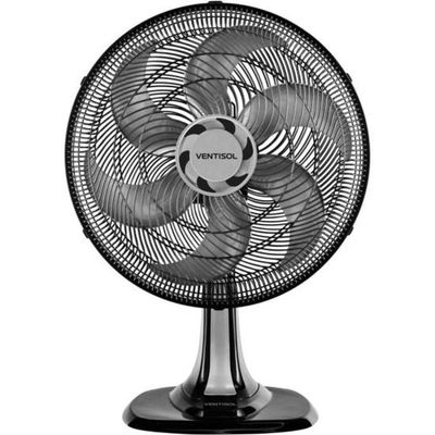 Ventilador De Mesa Ventisol Turbo 6 40cm Preto/cinza 127v