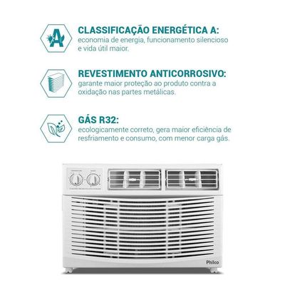 Ar Condicionado Janela 10000 BTUs Philco Frio PAJ10FA 220V