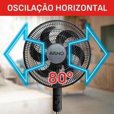 Ventilador De Coluna Arno Essential 40cm 6 Pás 140w Ve2c 220v
