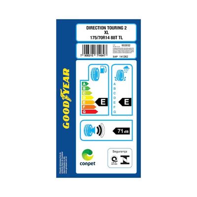 Pneu Aro 14 Goodyear Direction Touring 2 175/70 88T XL