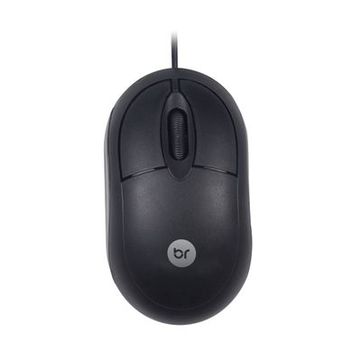 Mouse Bright Espanha com fio USB Preto 106 UNICA