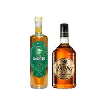 Kit Conhaque Dreher Gengibre 900ml + Cachaça De Jambu 700ml