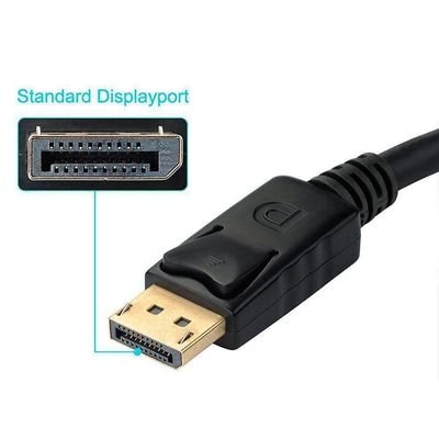 Adaptador Displayport x HDMI DVI VGA Fêmea Multiport 3x1