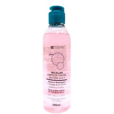 ÁGUA Micelar Limpeza Facial Water Anaconda 100ML