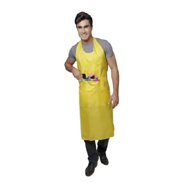 Avental Longo Nylon C/ Bolso Amarelo 1904 Santa Clara