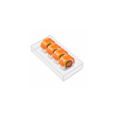 Bandeja Retangular Pequena 17cm Servir Sushi Petiscos 4un